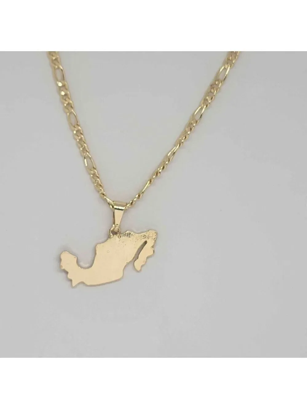 Brand New Brazilian 18k Gold Filled Mexican Flag Necklace